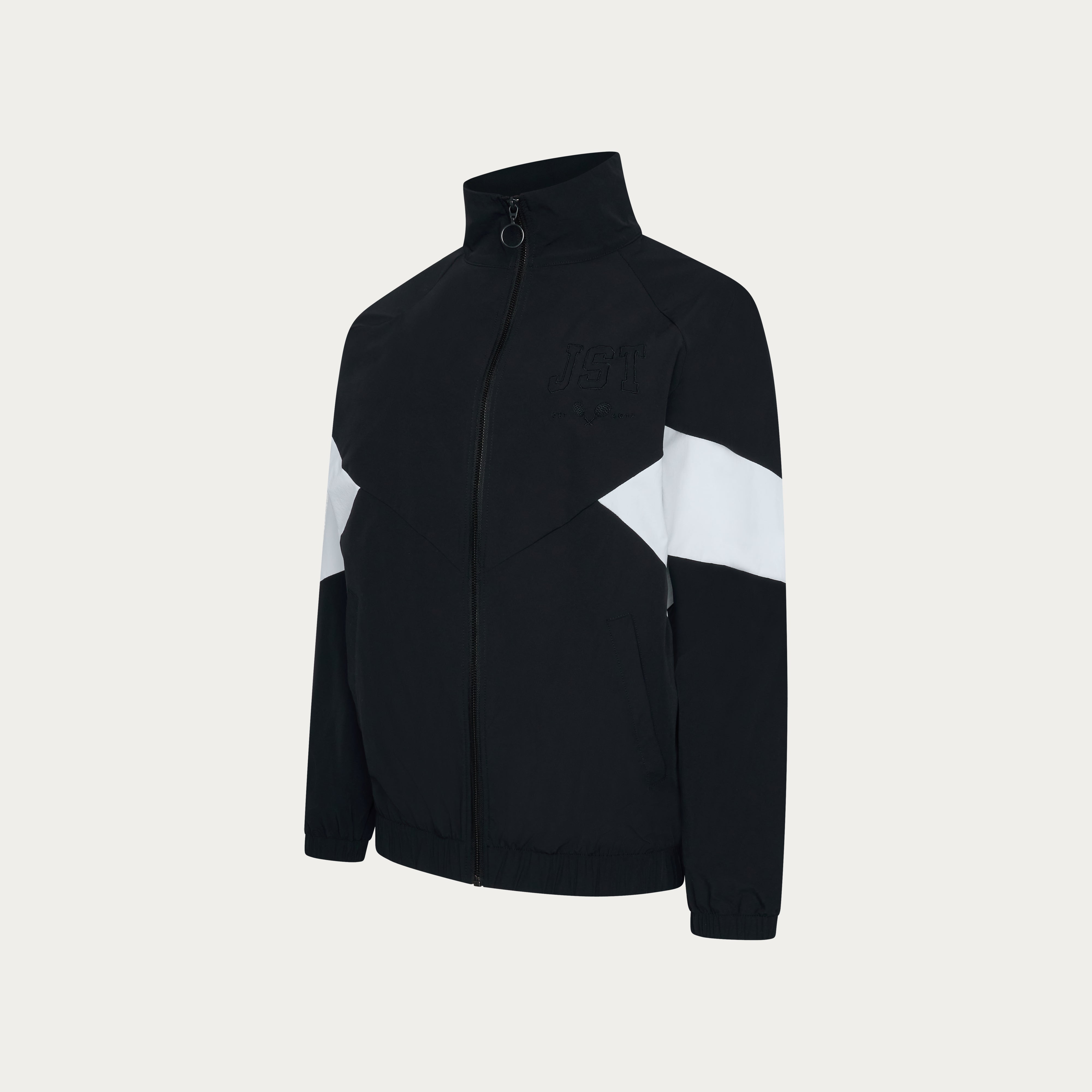 Courtside Track Jacket - Black/White