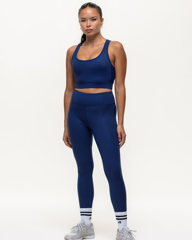 Agility Workout Leggings - True Navy