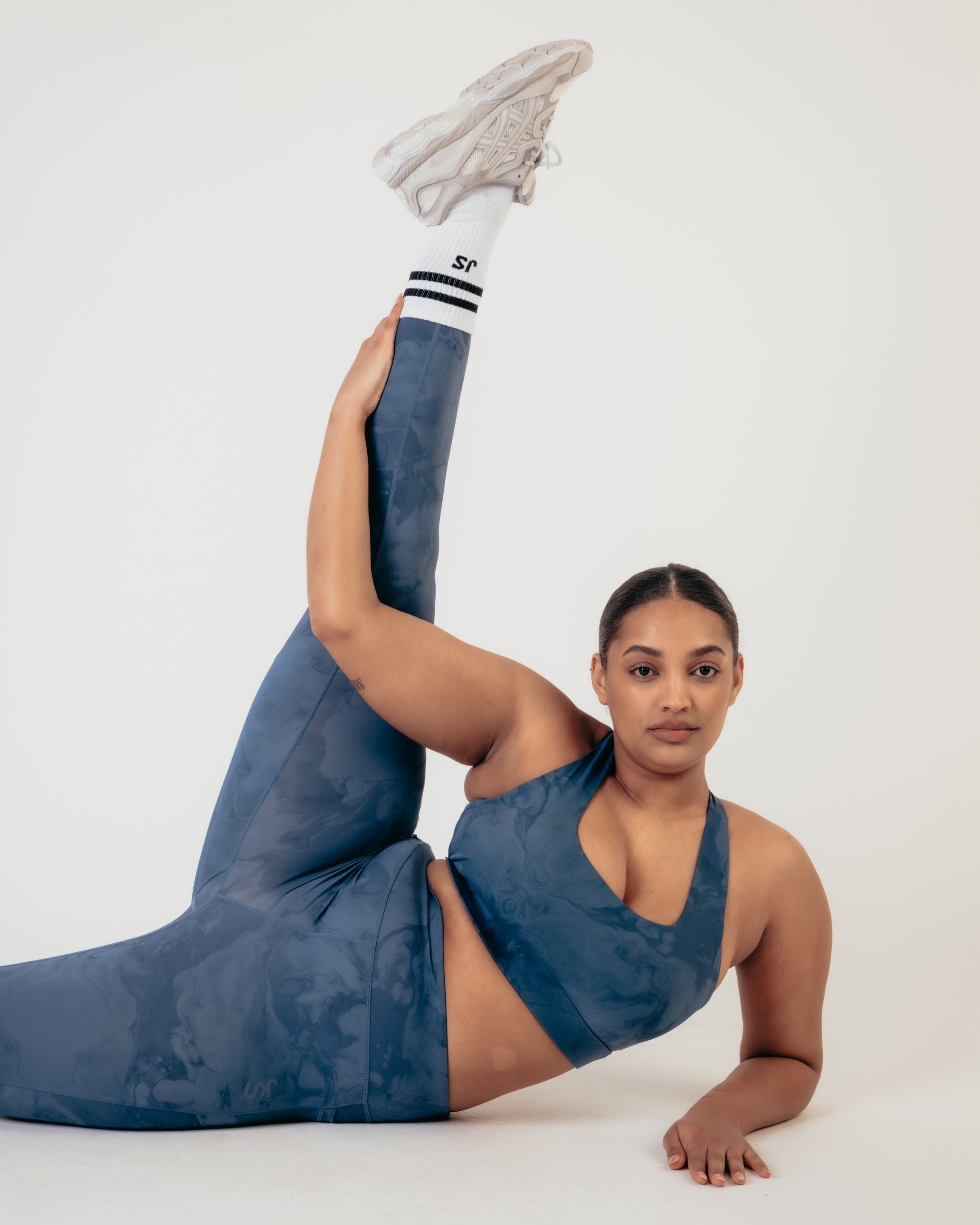 Flex Medium Support Bra - Indigo Marble