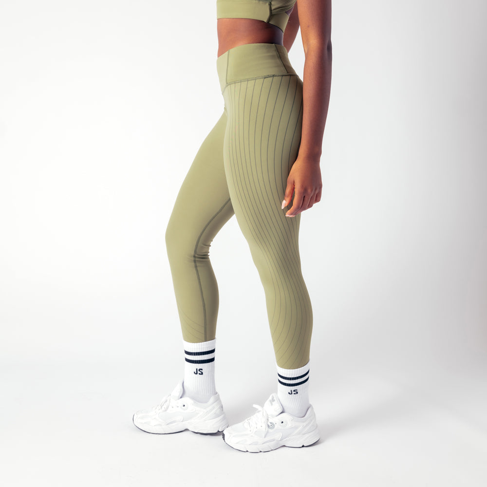 Agility Workout Leggings - Military Green