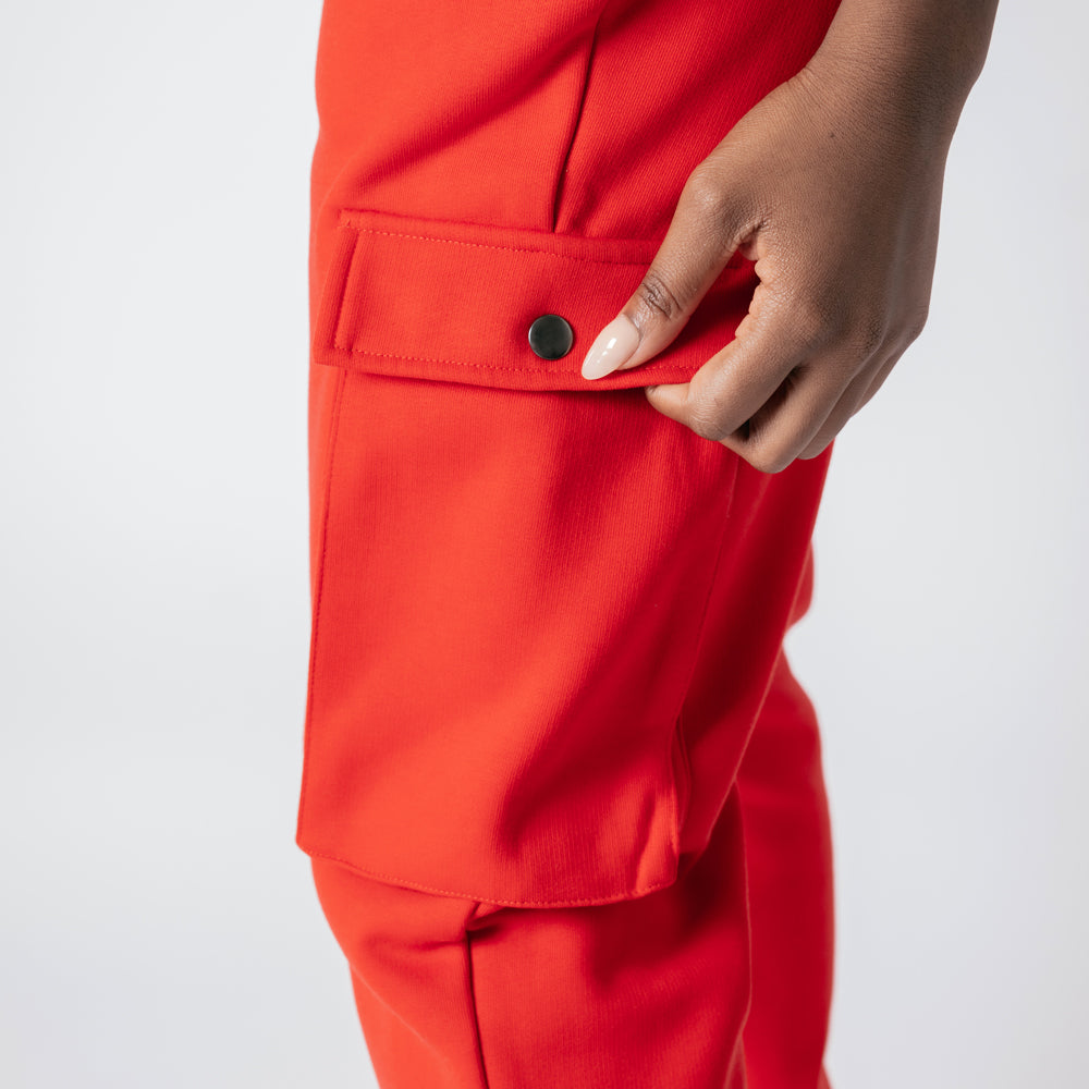 Cargo Joggers - Ruby Red