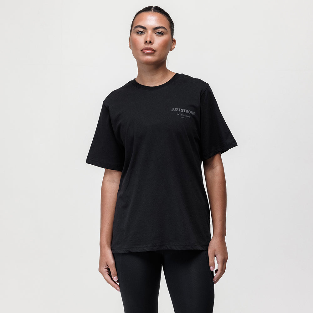 Motion Boyfriend Logo Tee - Black