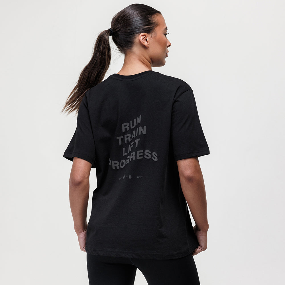 Motion Boyfriend Logo Tee - Black