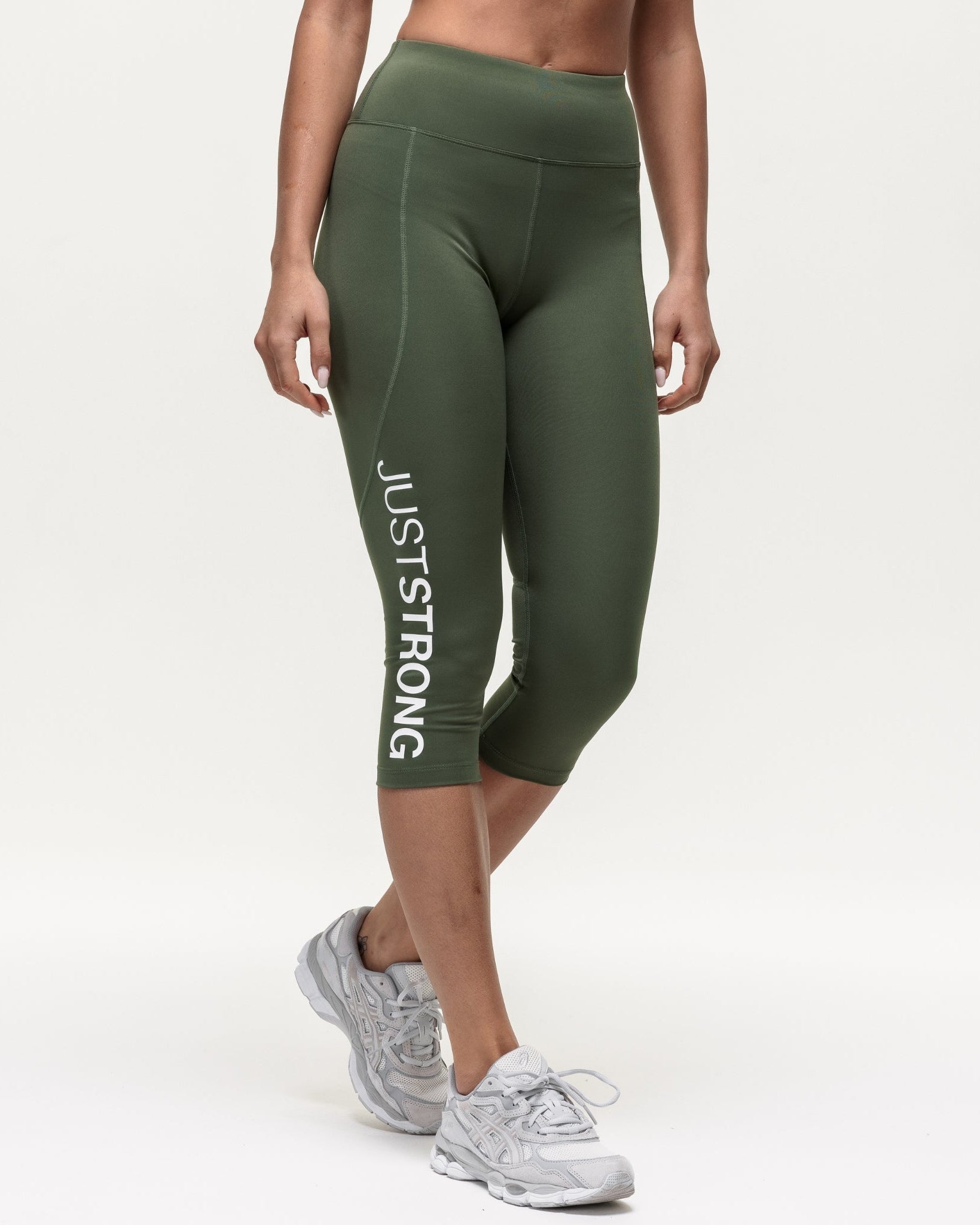 Motion Capri Leggings - Khaki