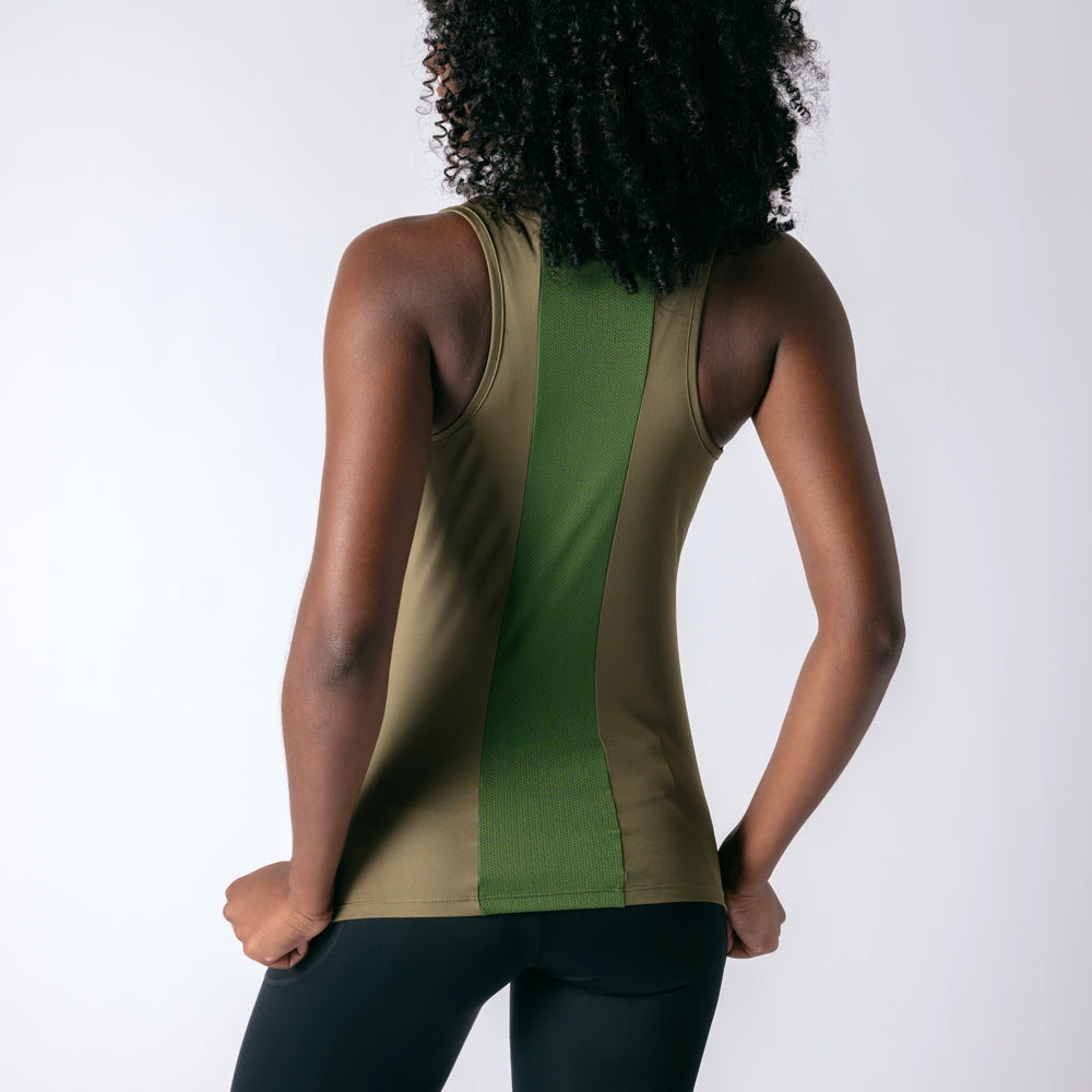 Workout Tank - Military Green