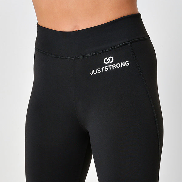 Jet Black 3/4 Just Strong Capri