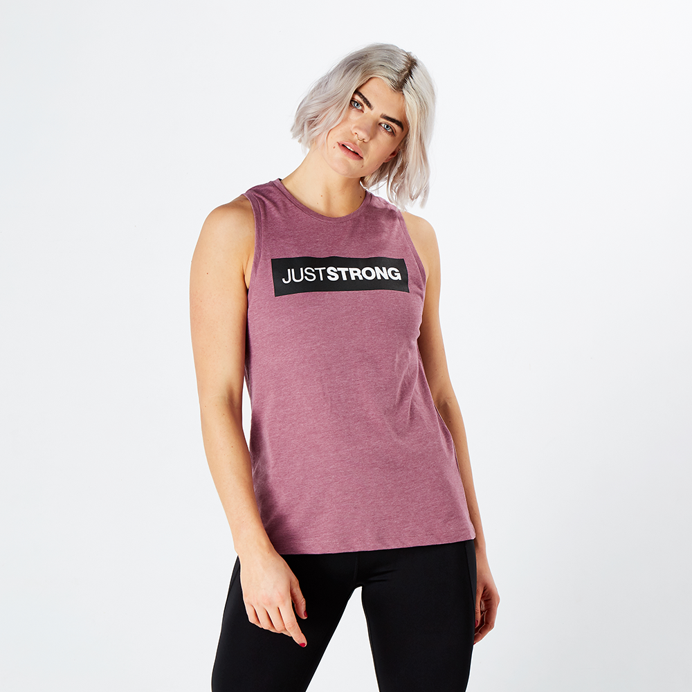 Damson Marl Athletic Box Tank