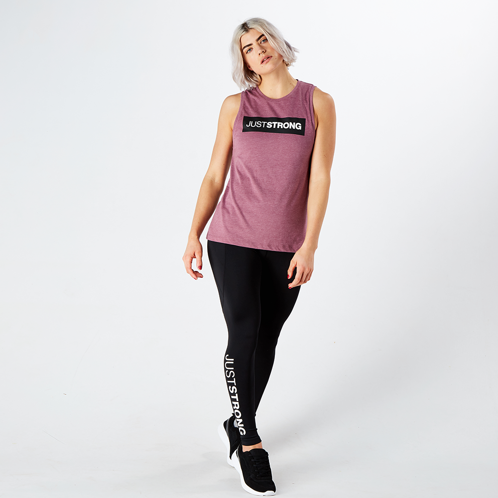 Damson Marl Athletic Box Tank