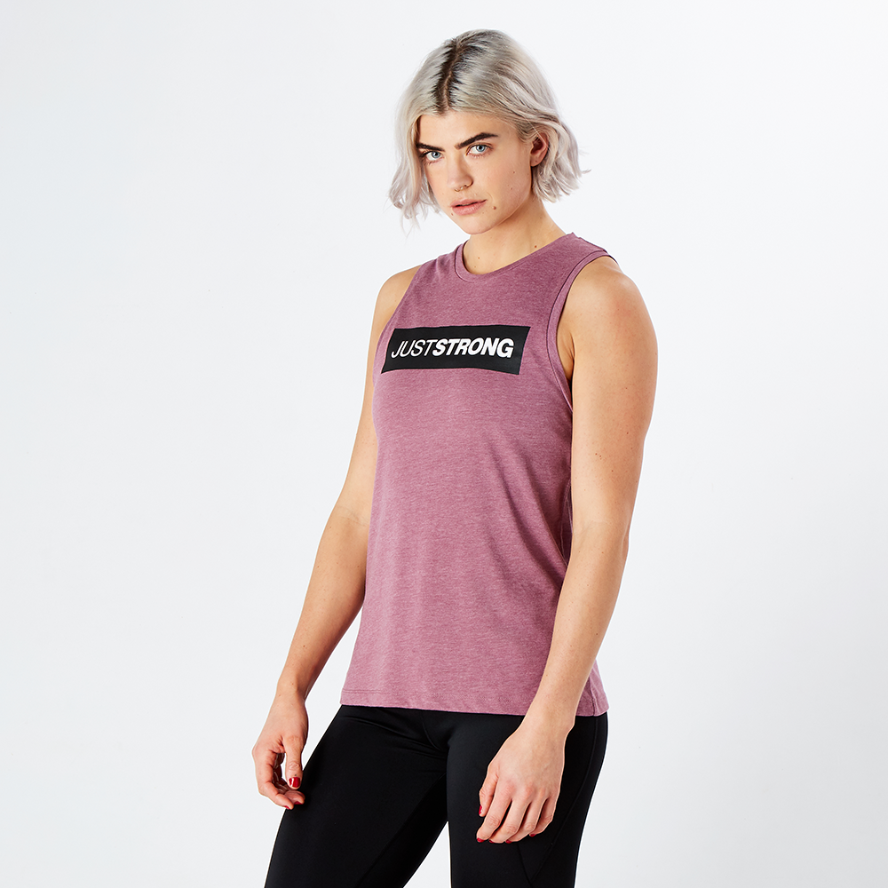 Damson Marl Athletic Box Tank