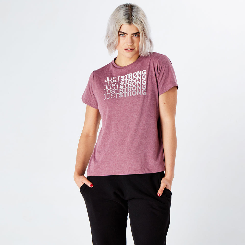 Damson Marl Fade Graphic Tee